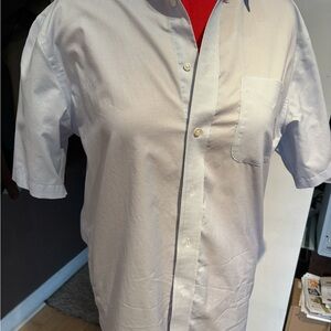 Pair of Jos. A. Bank Traveler Men’s Med Short Sleeve Dress Shirts